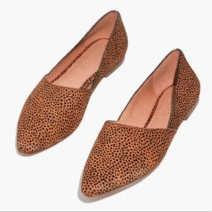 Madewell Lizbeth Flat in Dotted Calf Hair size 8
